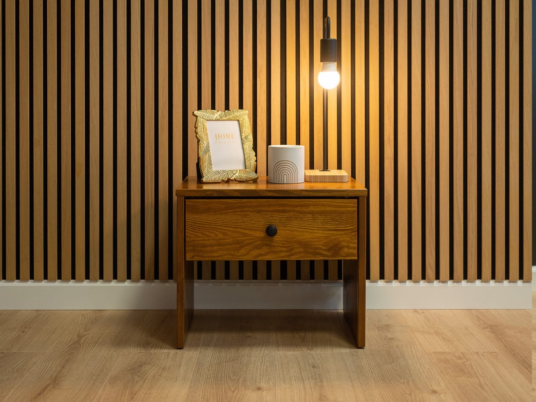 Szafka nocna drewniana SALLY dąb