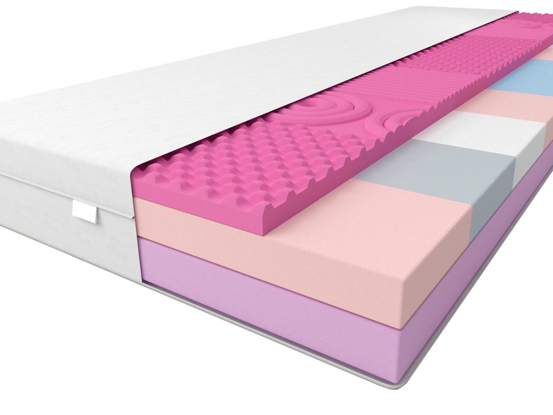 Materac piankowy 140x200 cm termoelastyczny Dione