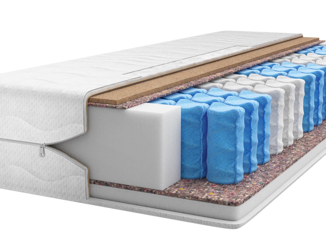 Materac kieszeniowy 160x200cm z matą kokosową Tasmania