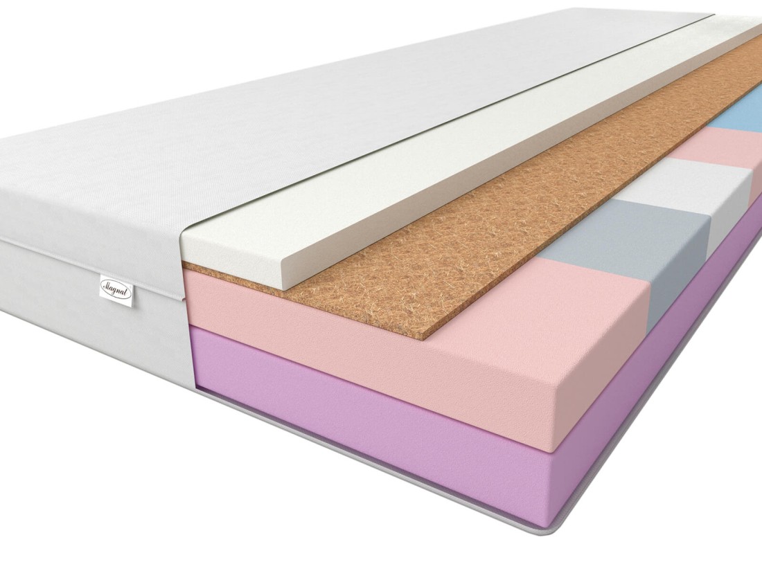 Materac piankowy 140x200 cm z matą kokosową Kale