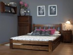 Łóżko sosnowe 120x200 Mila orzech