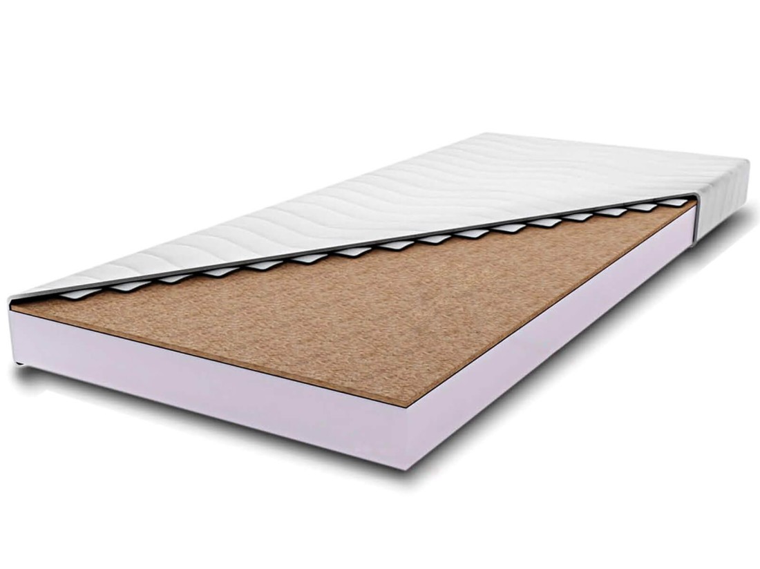 Materac piankowy 90x200 cm z matą kokosową Korel