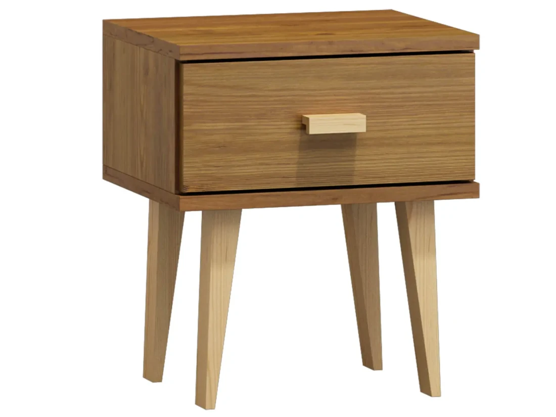 Szafka nocna skandynawska sosnowa  Venuci  dąb