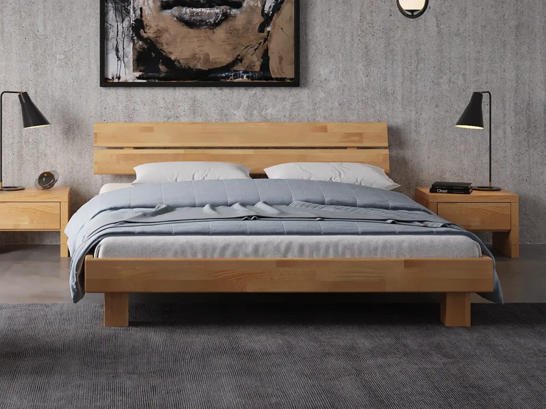 Łóżko drewniane bukowe 90x200 Getafe