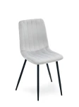 Krzesło Tapicerowane Welurowe Pasos Popiel