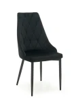 Krzesło Tapicerowane Paulo Velvet Czarne