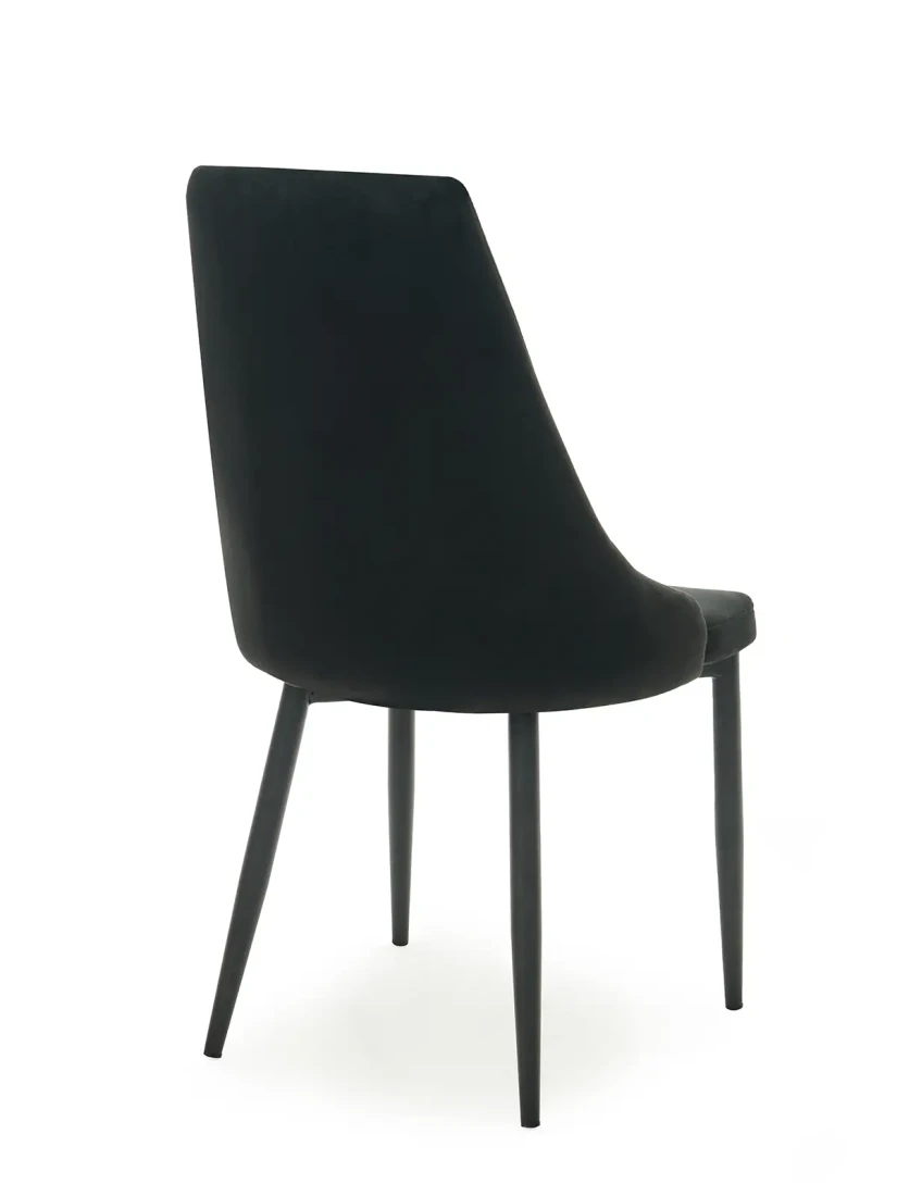 Krzesło Tapicerowane Paulo Velvet Czarne