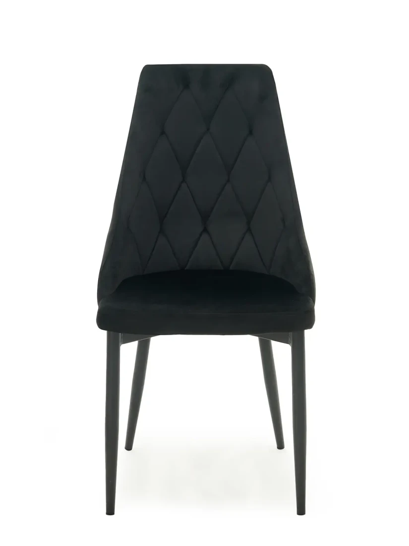 Krzesło Tapicerowane Paulo Velvet Czarne