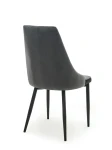 Krzesło Tapicerowane Paulo Velvet Szare