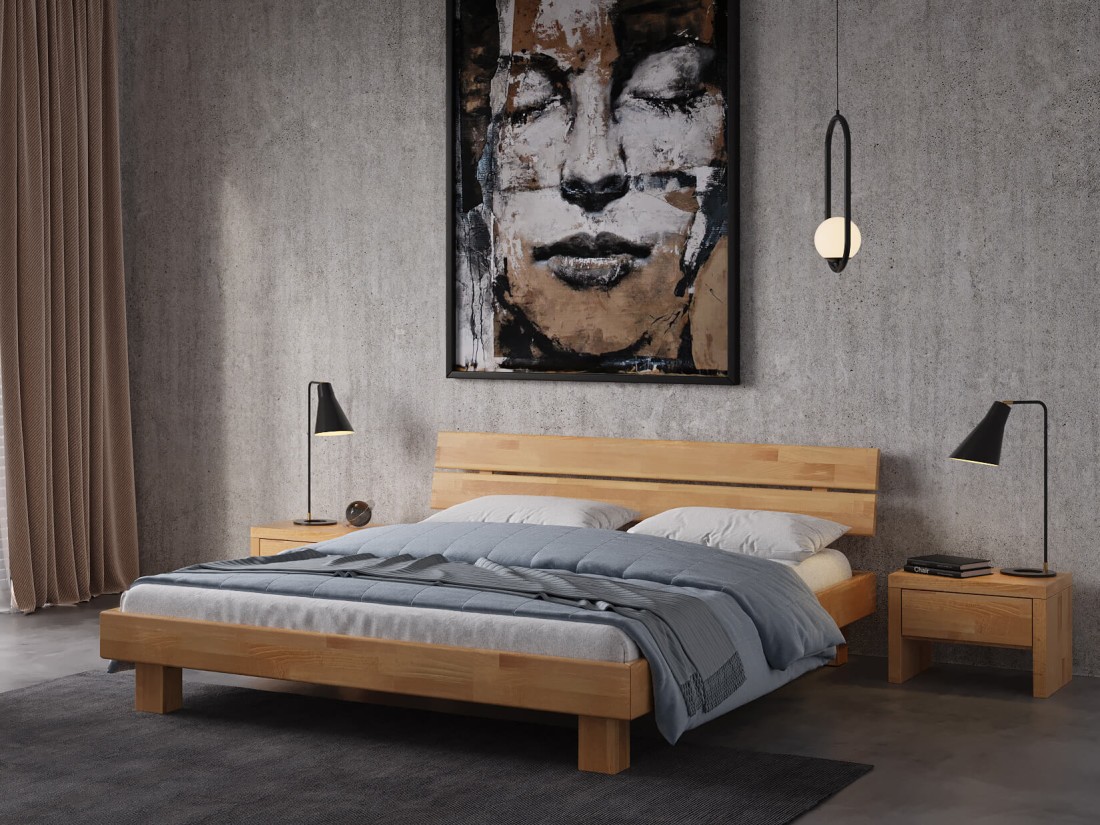 Łóżko drewniane bukowe 90x200 Getafe