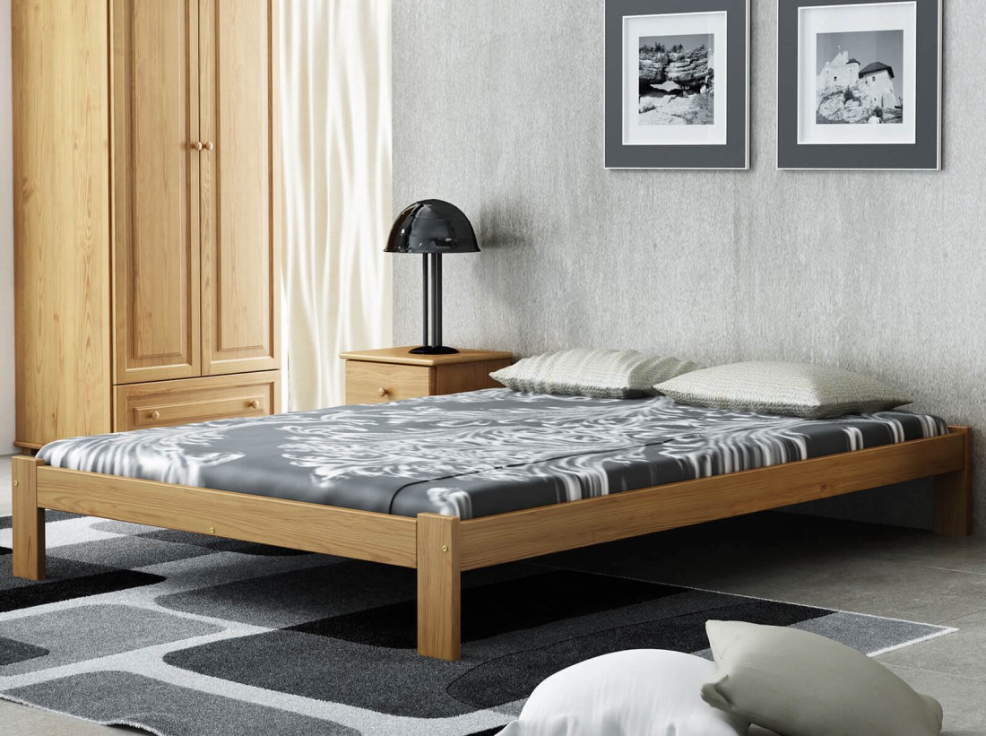 Łóżko drewniane 120x200 Irys dąb
