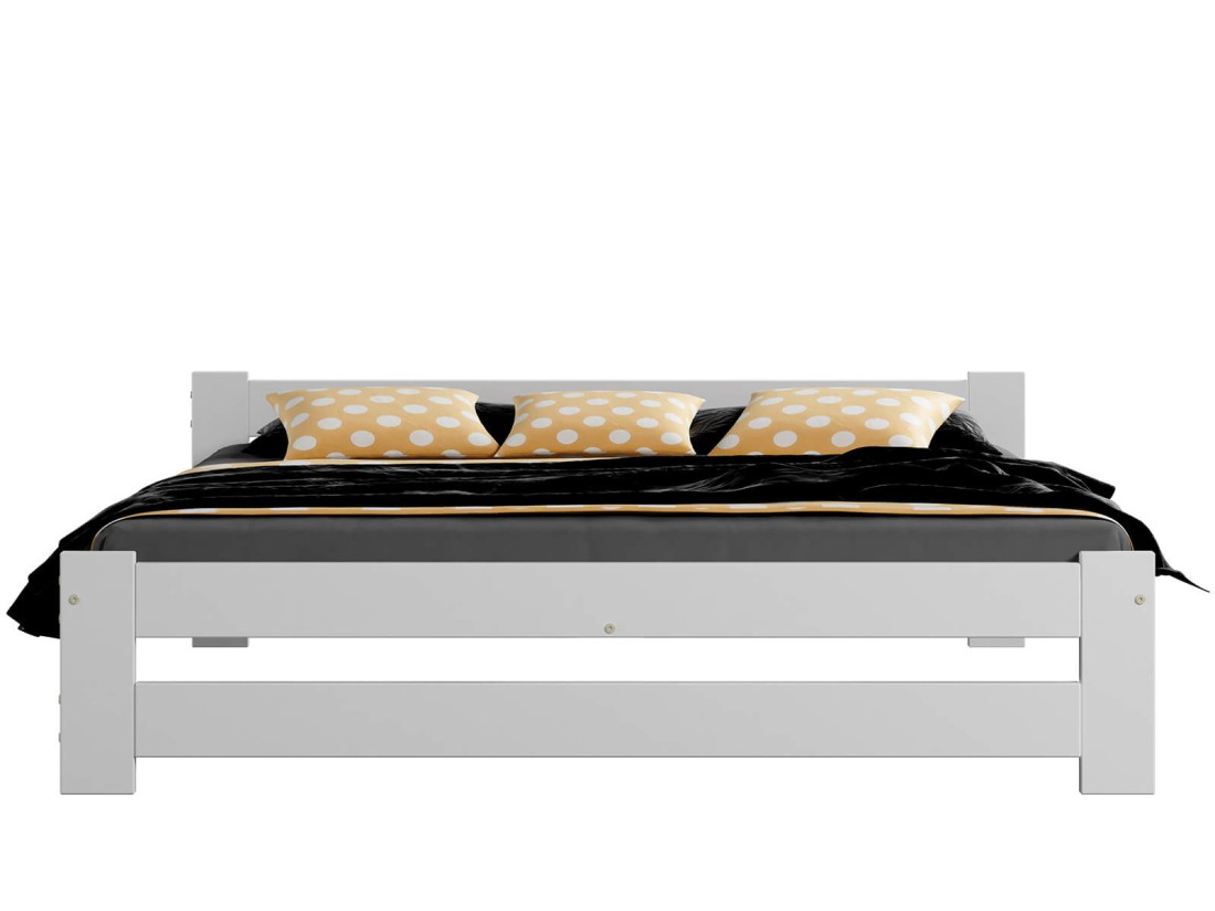 Łóżko drewniane 140x200 Inter białe