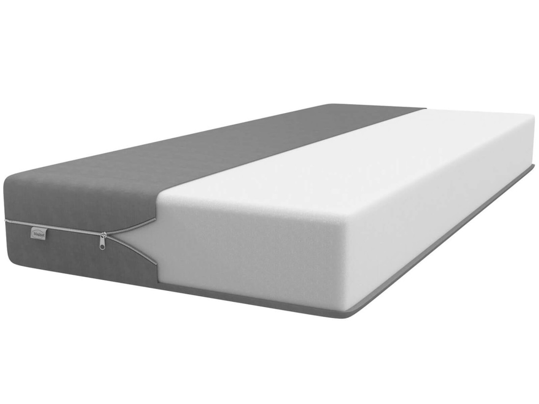 Łóżko z materacem 90x200 Mato orzech