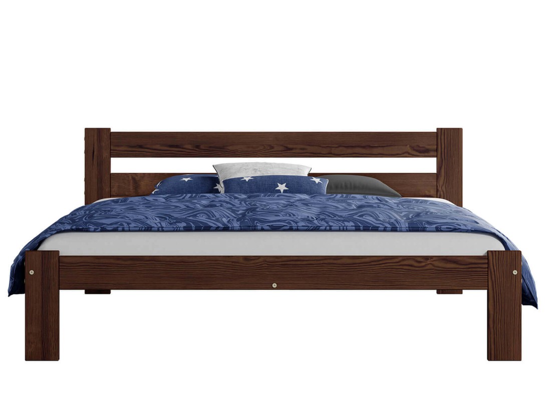 Łóżko z materacem 160x200 Mato orzech