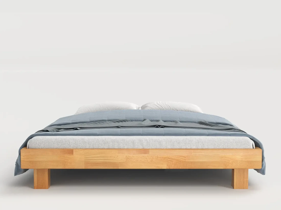 Łóżko drewniane bukowe z materacami 180x200 Alicante