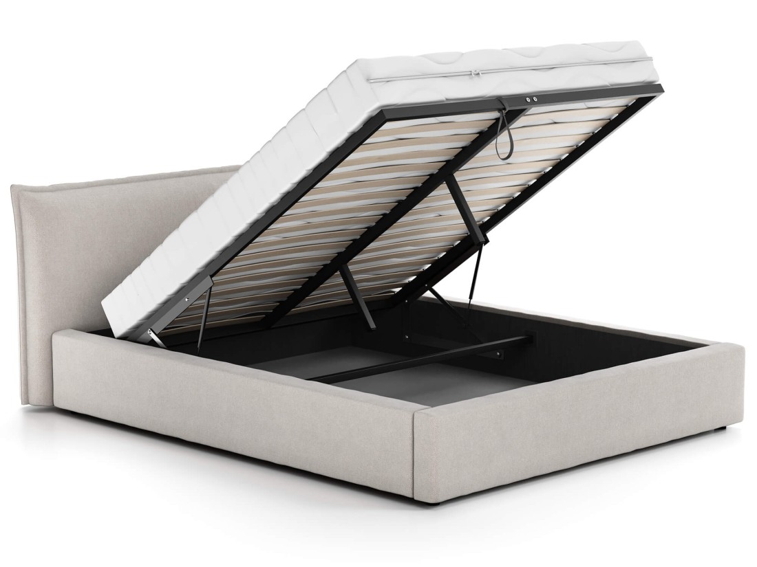 Łóżko tapicerowane z pojemnikiem 140x200 PRO line 19 kolor Soro 21