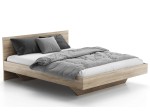 Łóżko lewitujące 140x200 DM2 z płyty meblowej dąb sonoma
