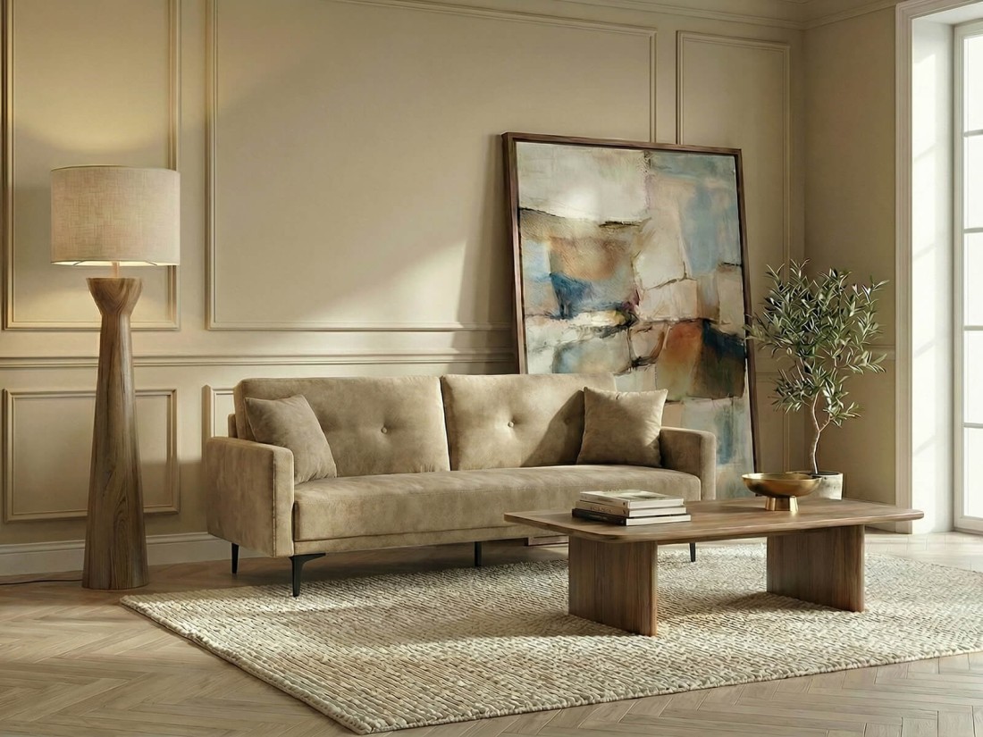 Kanapa rozkładana Pavo Holms 31 Beżowy