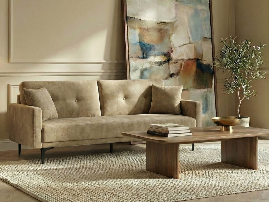 Kanapa rozkładana Pavo Holms 31 Beżowy