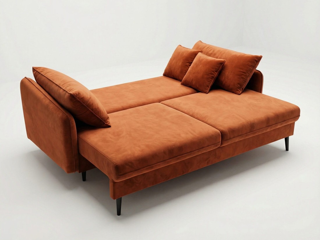 Kanapa rozkładana Nix Bluvel 4215 Miedziany