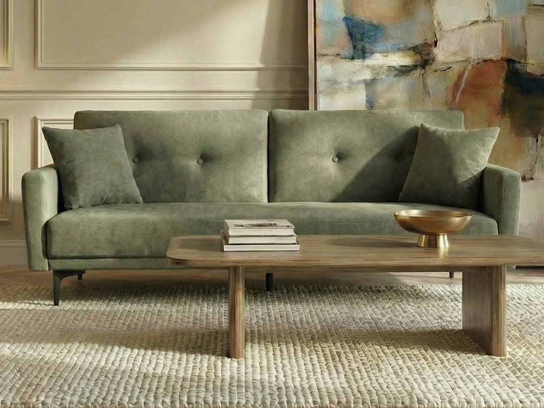 Kanapa rozkładana Pavo Holms 77 Oliwkowy