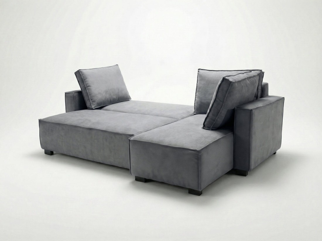 Rozkładany narożnik Nova Bluvel 13 Szary