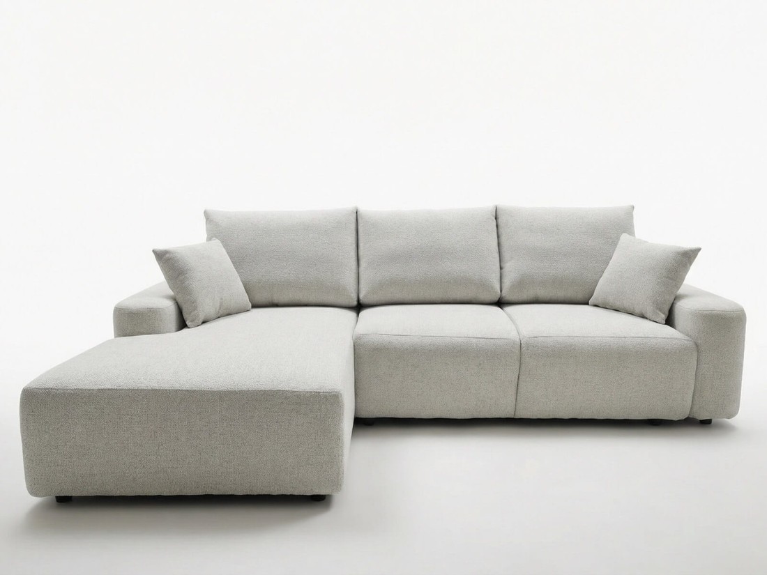 Narożnik rozkładany Rigel Noelle 01 Jasny Szary lewy