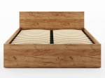 Łóżko z podnoszonym stelażem metalowym i pojemnikiem 120x200 DM1 dąb craft