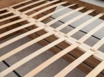 Łóżko lewitujące 120x200 DM2 z płyty meblowej dąb craft