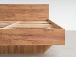 Łóżko lewitujące 120x200 DM2 z płyty meblowej dąb craft