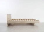 Łóżko lewitujące 120x200 DM2 z płyty meblowej dąb sonoma