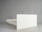 Łóżko lewitujące 160x200 DM2 z płyty meblowej białe