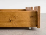Sosnowa szuflada drewniana pod łóżko 198 cm dąb