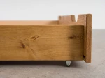 Sosnowa szuflada drewniana pod łóżko 98 cm dąb