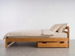 Sosnowa szuflada drewniana pod łóżko 98 cm olcha