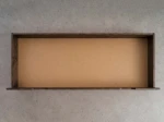 Sosnowa szuflada drewniana pod łóżko 150 cm orzech