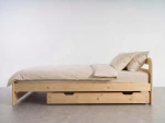 Sosnowa szuflada drewniana pod łóżko 150 cm sosna