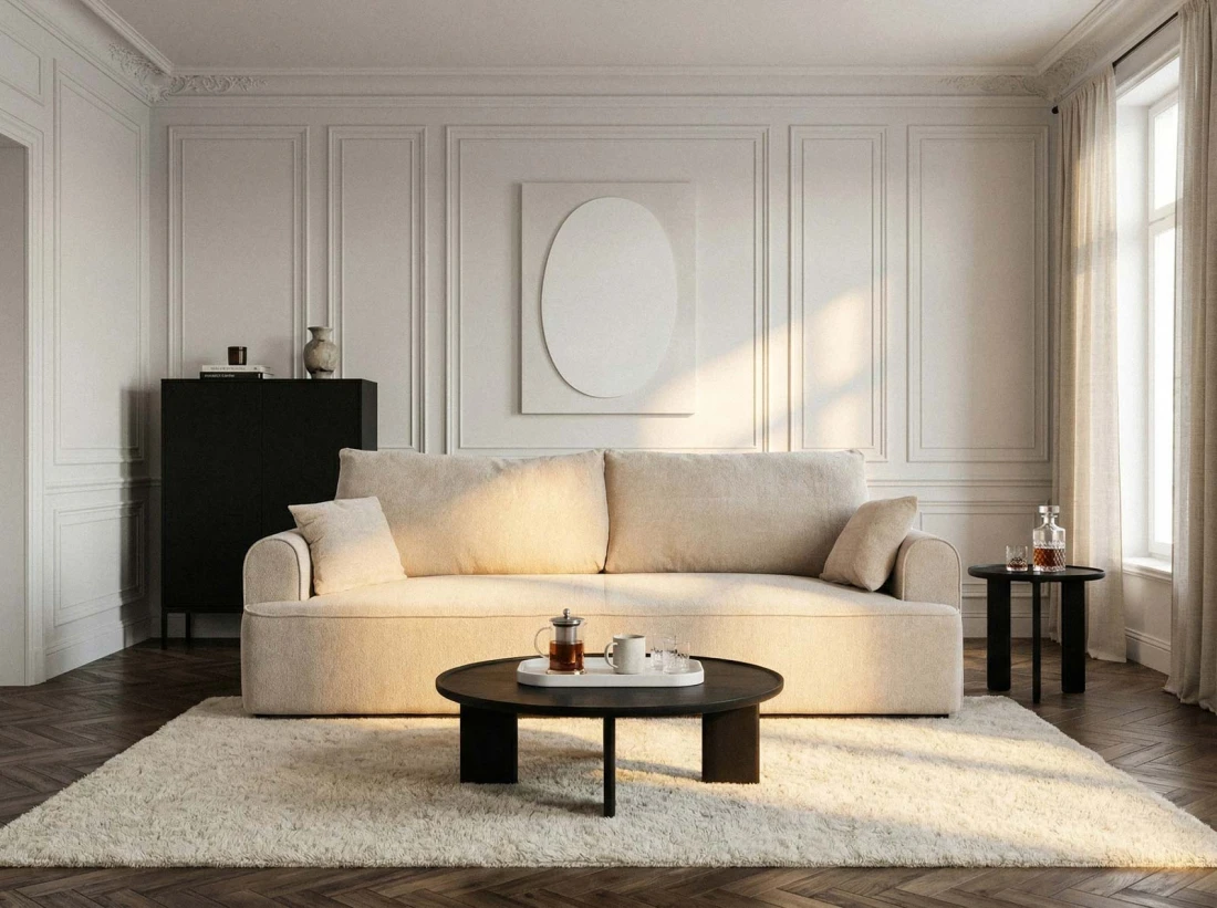 Kanapa rozkładana Zodiac Raven 24 Ecru