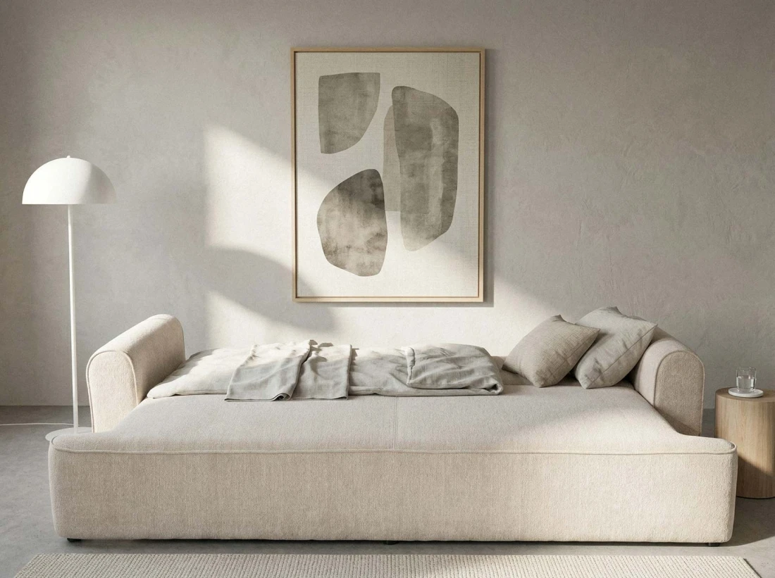 Kanapa rozkładana Zodiac Raven 24 Ecru