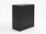 Komoda z szufladami 70x77cm 3S Fabio Czarna + Dąb Craft