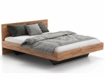 Łóżko lewitujące 160x200 DM2 z płyty meblowej dąb craft + czarny