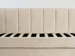 Tapczan dwuosobowy rozkładany z wysuwanym łóżkiem Dan 90x200 Bluvel 22 Beżowy