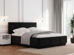 Łóżko tapicerowane lewitujące z pojemnikiem 160x200 TOP line 8 Bluvel 19 Czarny