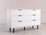 Komoda z szufladami 118x39 cm 6S Riff Biała