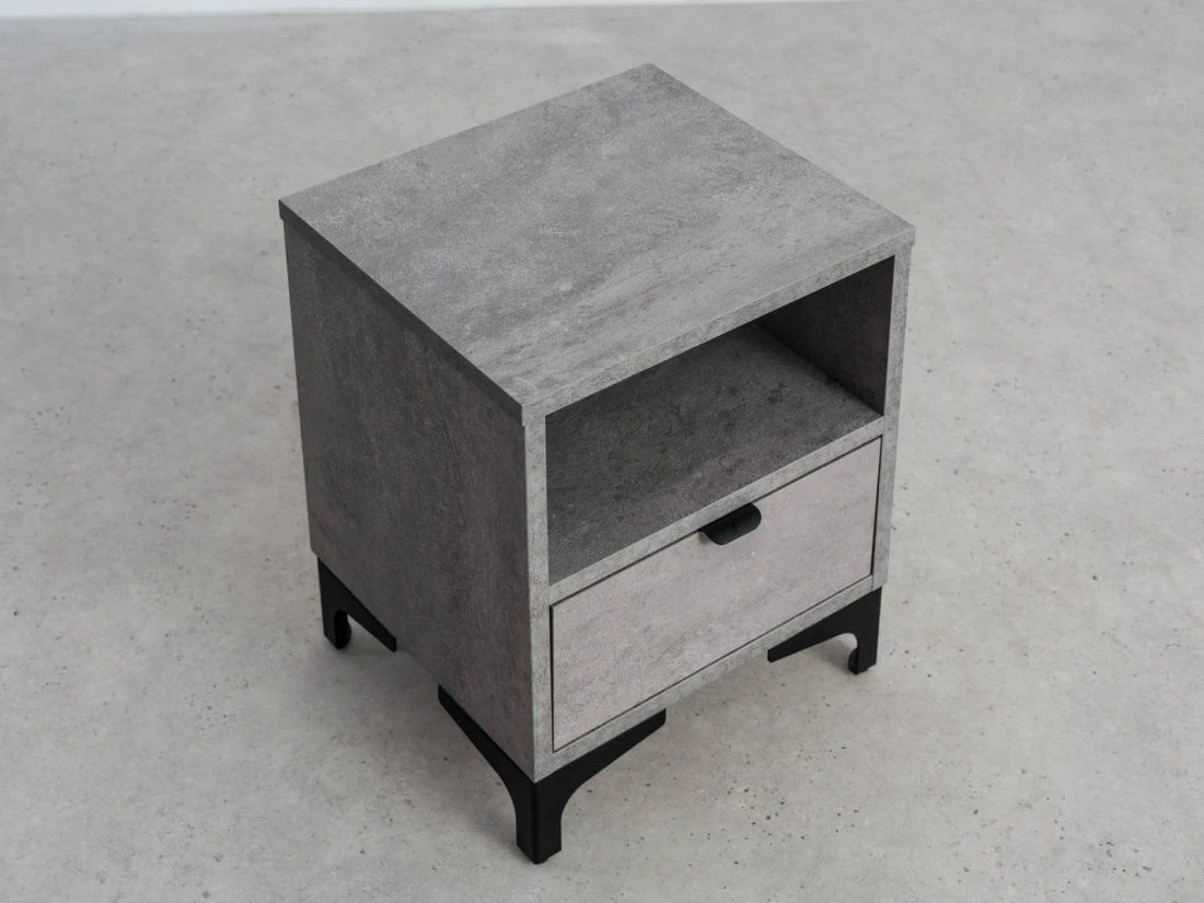 Szafka nocna z szufladą 38x47 cm Nobio Beton