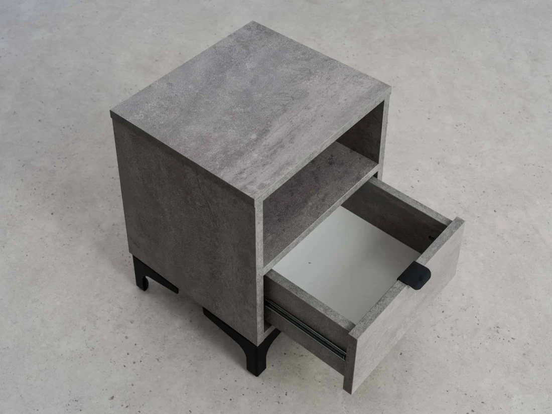 Szafka nocna z szufladą 38x47 cm Nobio Beton