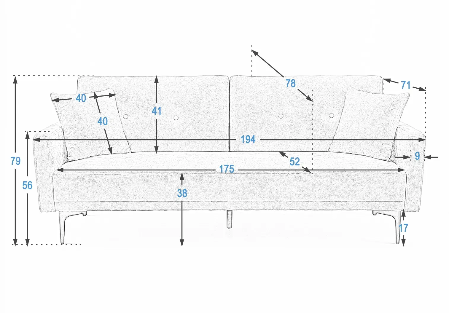 Kanapa rozkładana Pavo
