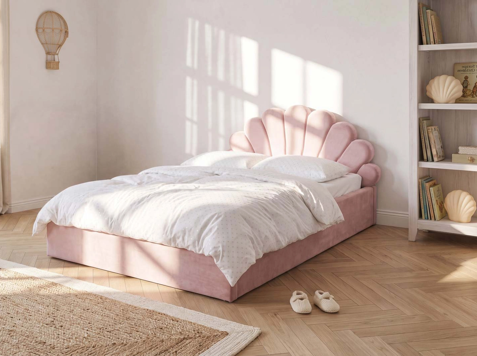 Łóżko tapicerowane Kids Line 3 z pojemnikiem 120x200